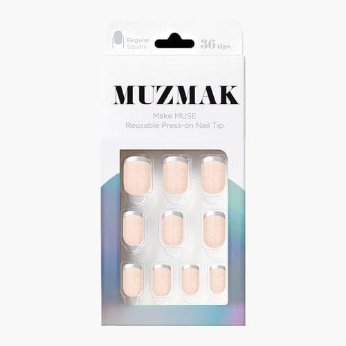 MUZMAK Reusable Nail Tip Glint Regular Square