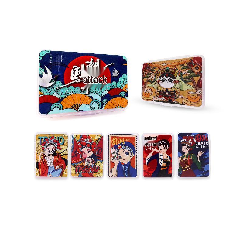 

Трендовый ретро и современный футляр для контактных линз Guochao: Невидимый, Милый в стиле INS контейнер для ухода за линзами