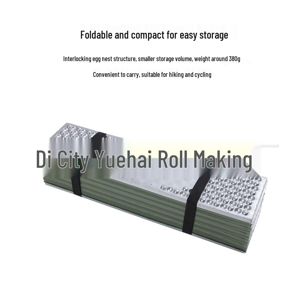 Outdoor Camping Honeycomb Moisture-Proof Sleeping Pad - Single Person Egg Nest Design with Aluminum Film
