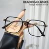 Unisex Boho Square Reading Glasses +1.00 to +4.00 Magnification Lightweight & Durable for Computer Use