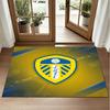 Leeds United Design Crystal Velvet Rug Soft Decorative Mat for Bedroom Entrance