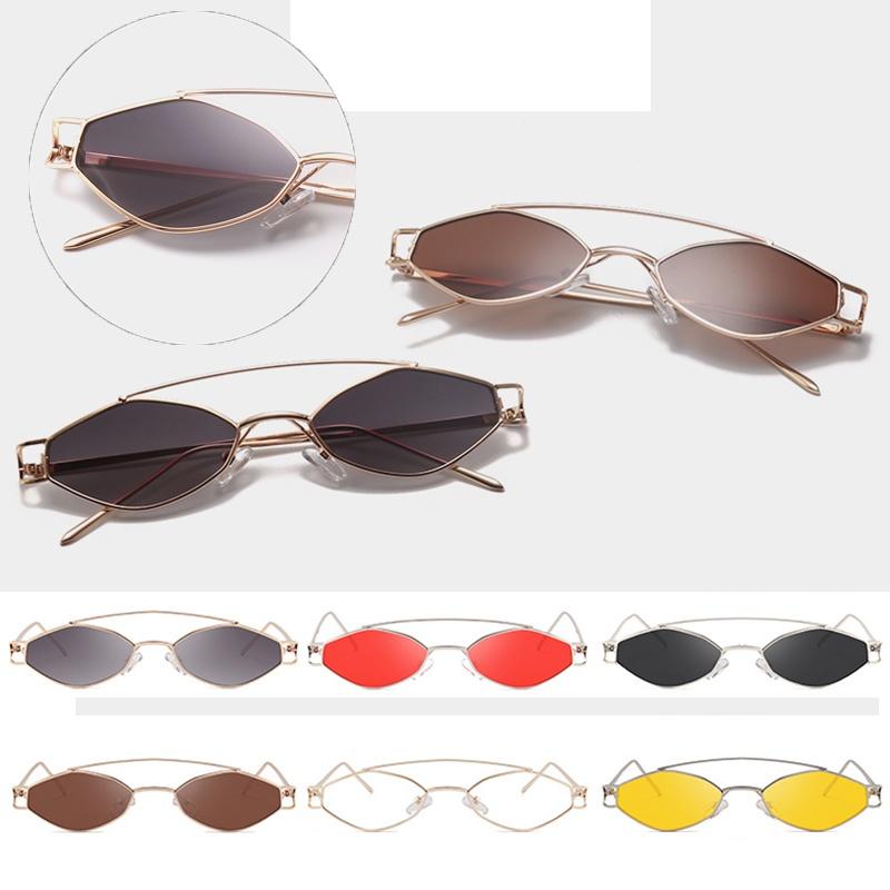Timeless Women Vintage Sunglasses With Retro Small Metal Frame And Pc Lenses