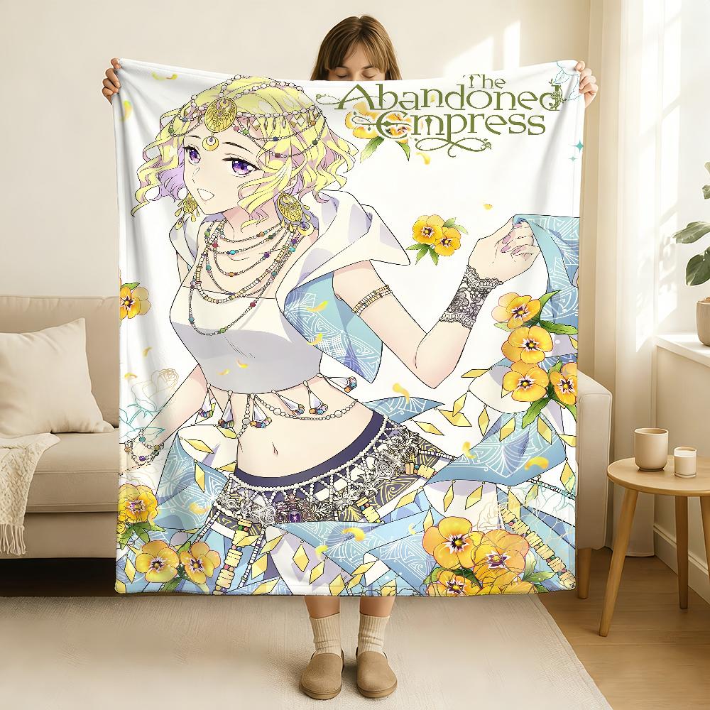 Аниме Брошенная Императрица Плед Мягкий и Нежный к Коже Для Дивана Кровати Дремоты Покрывало Всесезонное Одеяло 75x90cm