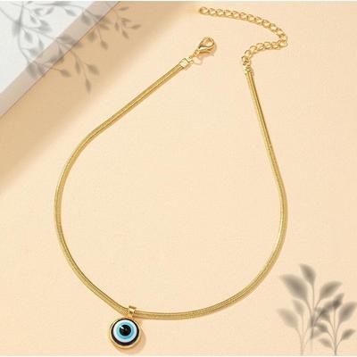 Accessories Simple Retro Devil's Eye Palm Necklace Turkish Blue Eye Single Eye Street Auction