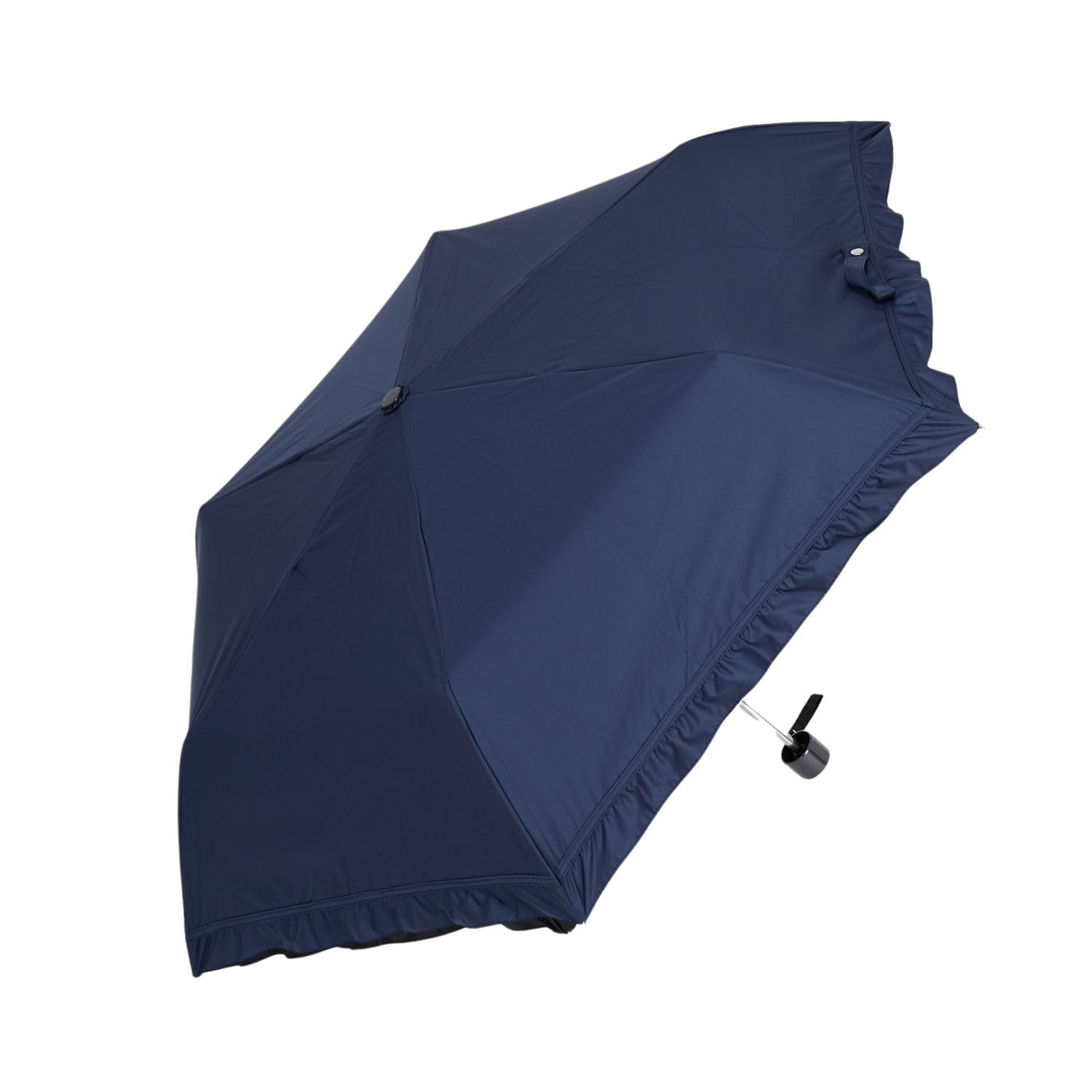 

Moonbat 1 Light Folding Light UV Heat Shielding Frilled Blue [Grade Blocking] Parasol, 99.99% Blocking, 99% Cut, Effect, Design, 22-228-91861-02 синій