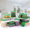 17Pcs/Set Plastic Fresh Keeping Box with Lid Meal Prep Container Multifunctional Crisper  Grain