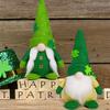 Standing Green Gnome Doll Faceless Doll Dwarf Irish Festival Gift St. Patrick's Day Celebration Ornament Home Holiday Decoration