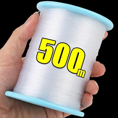 500/100 m transparente elastische Kristallschnur zum Selbermachen, zum Fädeln von Perlen, zum Herstellen von Halsketten, Armbändern, Schmuckherstellung, Seil, Drahtzubehör