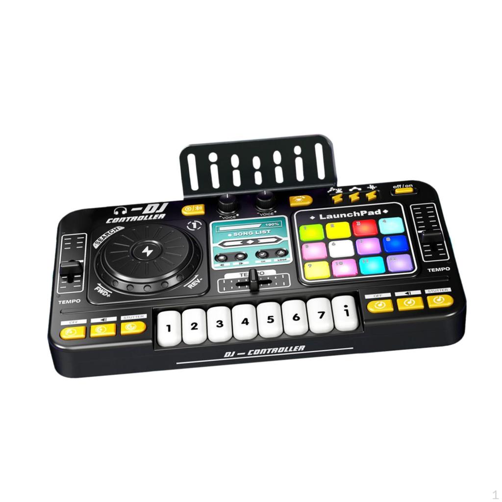 Baby Musical DJ Set for Kids Instrument Toy Gift Electronic Keyboard with Mic Party Mixer