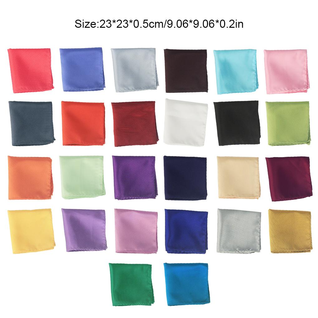Male Handkerchief Polyester Small Hand Towel Business Suit Accessories Breathable Pocket Square for Celebration Shopping