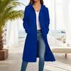 Women's Fashion Casual Plus Size Hooded  Long-Sleeve Solid Jacket