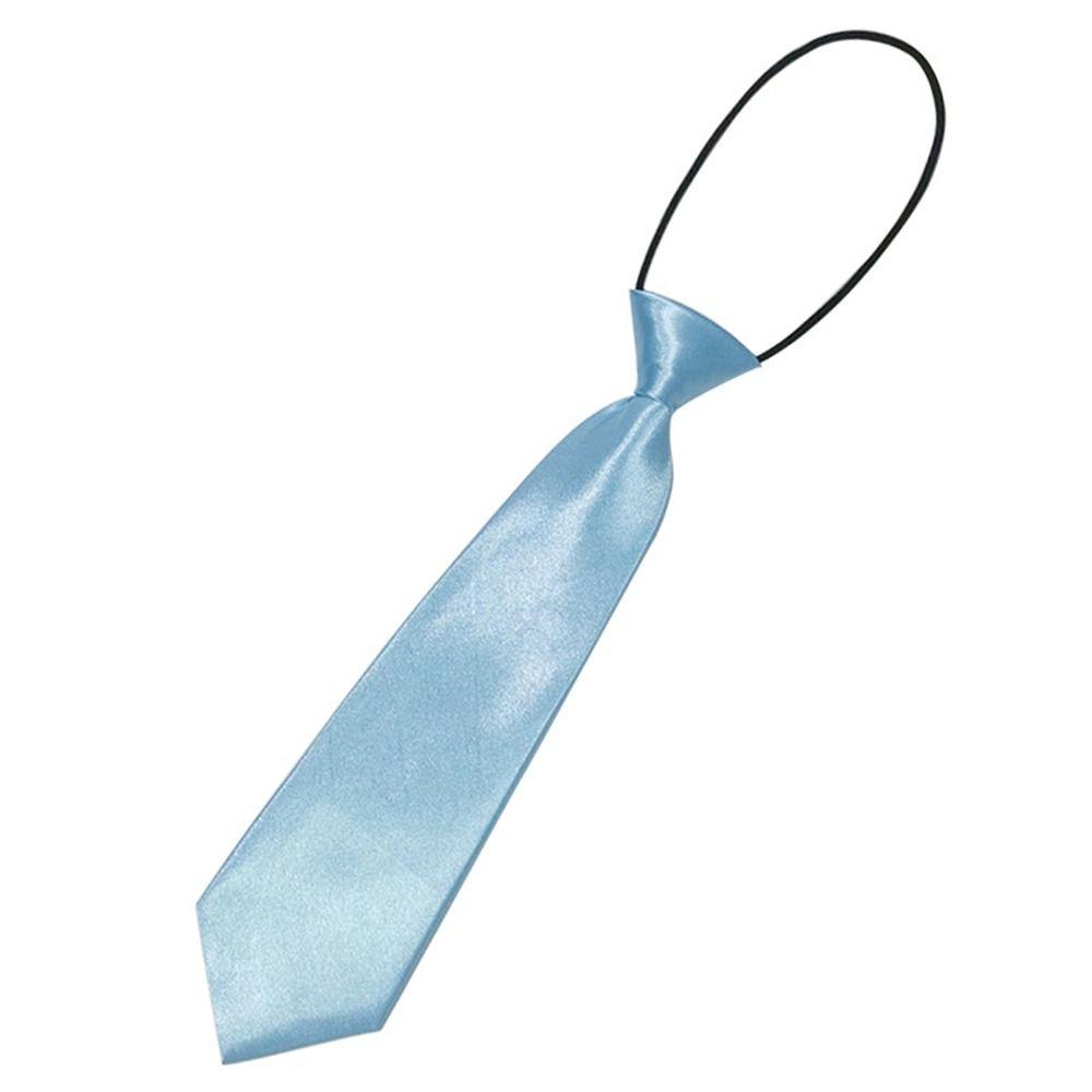 Photograph Props Shirt Accessories School Uniform Tie Solid Color Children Tie Elastic Necktie