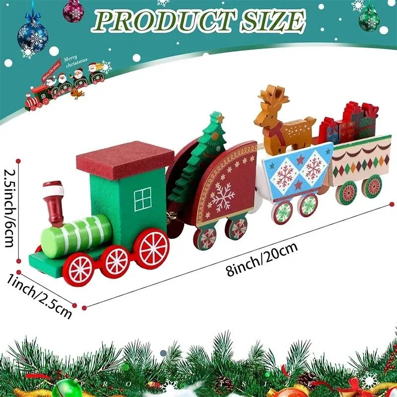 Weihnachtszug Dekoration Mini Weihnachtsbaum Rentier für Heimdeko Weihnachten Hängend Navidad Noel Geschenke Neujahr Frohe Geschenke