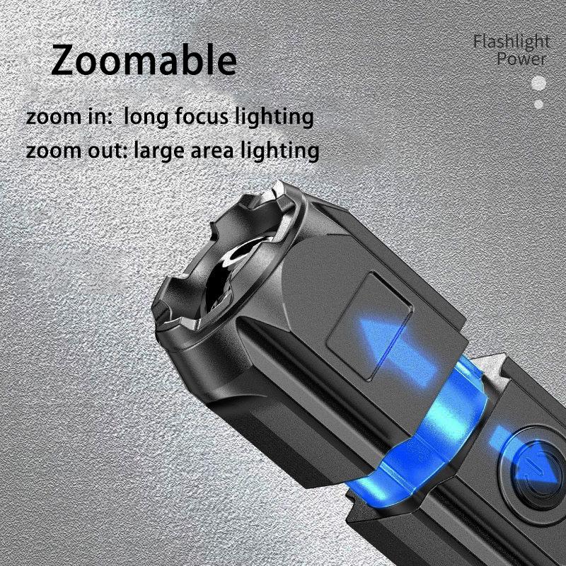 Cheap Powerful LED Torch 100000 Lumens Tactical Torch Rechargeable USB ...