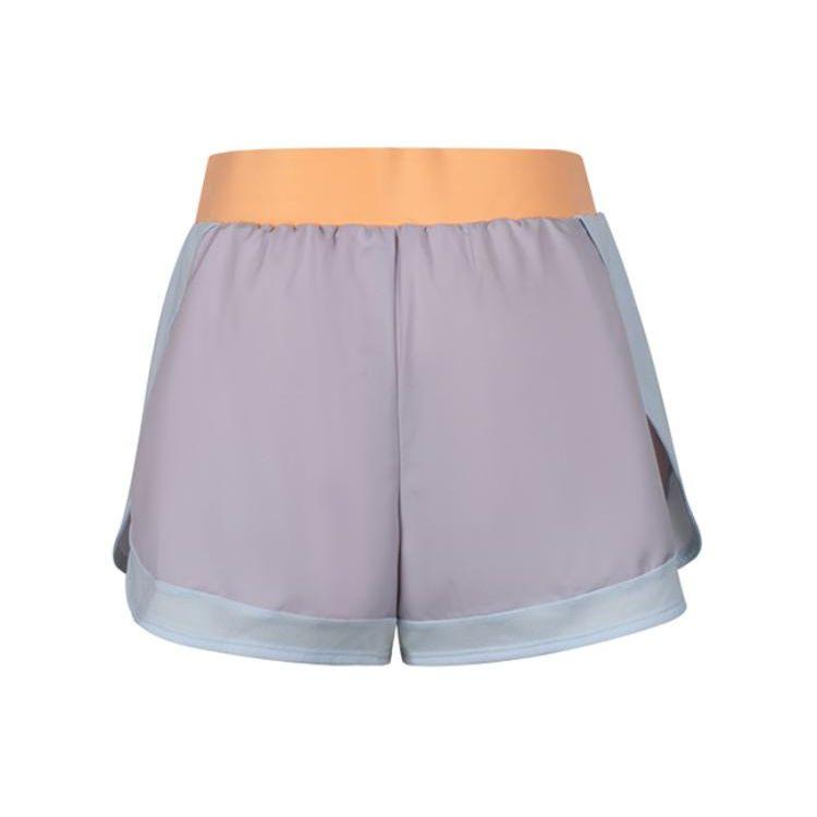 Asics Color Block Printed Logo Two-In-One Sports Shorts Women Shorts Light-Purple Orange 2042A253-503