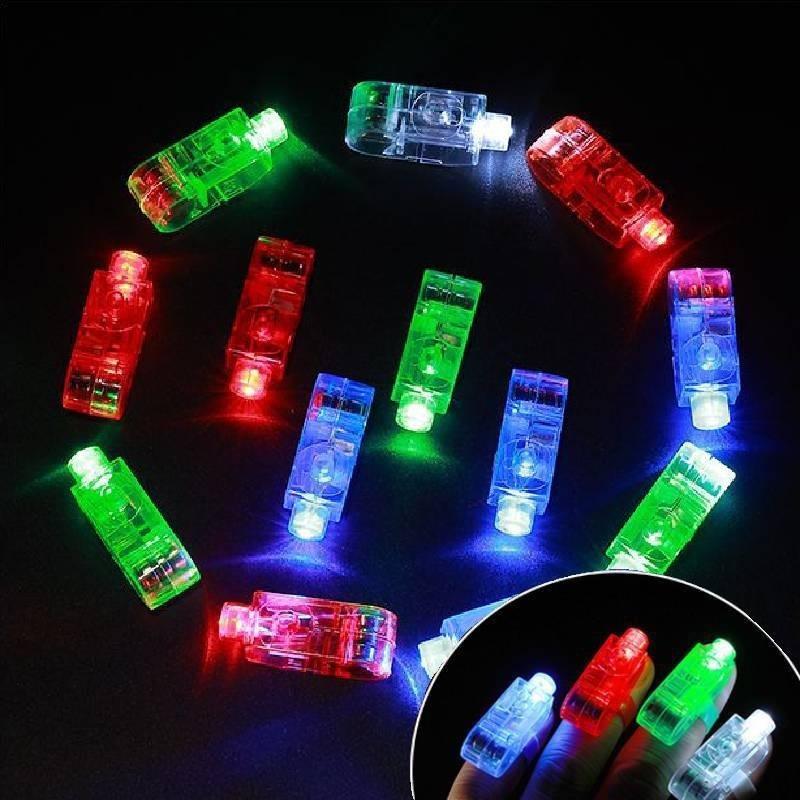 Bright Led Finger Lights Vibrant Laser Rings Perfect For Parties And Celebrations