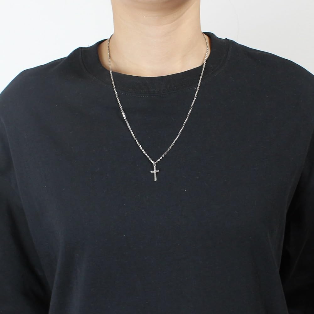 [goodvibrations] Cross Pendant Necklace, Good Vibrations Rosary, Men's & Women's (with chain)