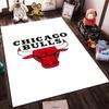 Chicago Bulls Logo Rug with Red Bull Design Non-slip Rug Suitable for Living Room and Bedroom Sofas Sofas