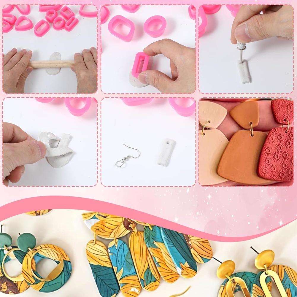 For Jewelry, , Cookie Cutter DIY Making- 41Pcs Halloween For Jewelry Earrings Cutters In Fall Pumpkin Polymer Clay
