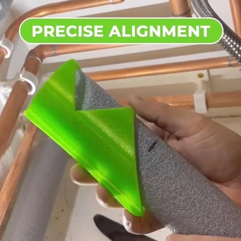 3Pcs Foam Pipe Cutter Tool Plastic Foam Pipe Insulation Cutting Guide Fixture Clamp for Homes Commercial Industries Supplies