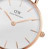Daniel Wellington DANIEL WELLINGTON PETITE Fabric Watch (28mm, White/Rose Gold/White)