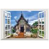 Multiple Styles City Landscape Mural For Home Decoration Aesthetic Rooms Window Art Tower Of London View Vinyl Wall Stickers