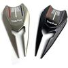Premium Metal Golf Divot Tool Golf Divot and Ball Markers Putt Shaps for Golfer Black White 2 Colors for Men Women Golfers Gift 5