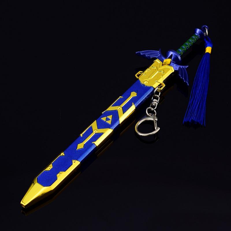 22cm Tears of The Kingdom Master Sword Enhanced Activity Weapon Model Samurai Model Pendant Accessories Keychain Ornament Crafts Toy