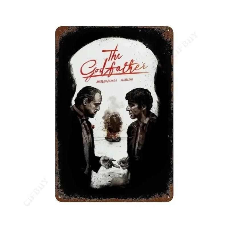 The Godfather Movie Vintage Metal Tin Sign Home Decor Gift 20x30cm