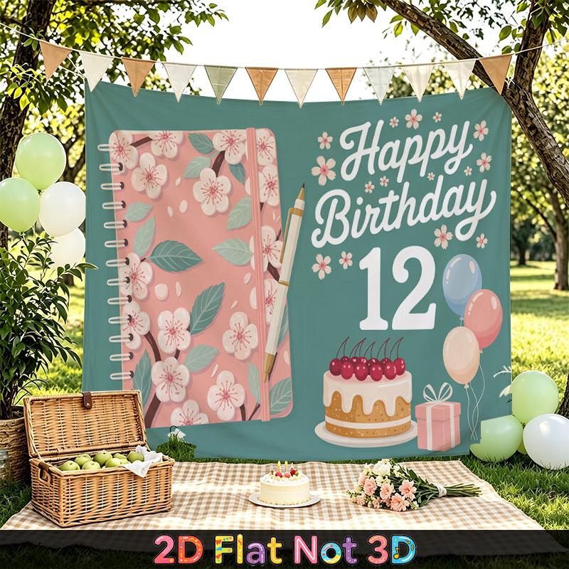 Party Backdrop Birthday Wedding Floral Pink Photo Booth Background Front Door Decor
