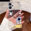 Casing For Tecno Pova Neo 3 Case LH6n Silicone Aesthetic Fashion Cute Cat Back Cover Techno Pova Neo 3 Transparent Phone Case