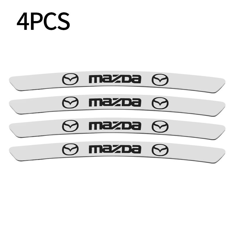 4pcs Aluminum Car Badge Wheel Hub Tire Rim Sticker Decor Auto Accessories For Mazda 3 CX3 CX4 CX5 CX7 CX8 CX9 Atenza Axela h7