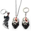 Von Gott Krieg 4 Kratos 3D Kopf Schlüsselanhänger Leviathan Axt Schlüsselanhänger Ring Metall Schmuck