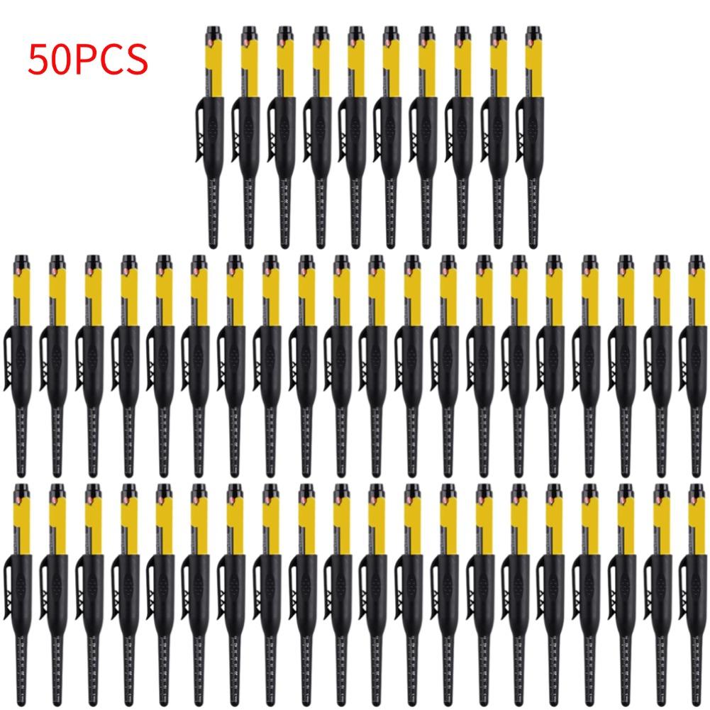 45mm Waterproof Deep Hole Marker Pens Long Nib Head Carpenter Pen Multi-purpose athroom Woodworking Long Head Carpenter Pen