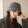 New Women's Autumn and Winter Woolen Bucket Hat Basin Hat