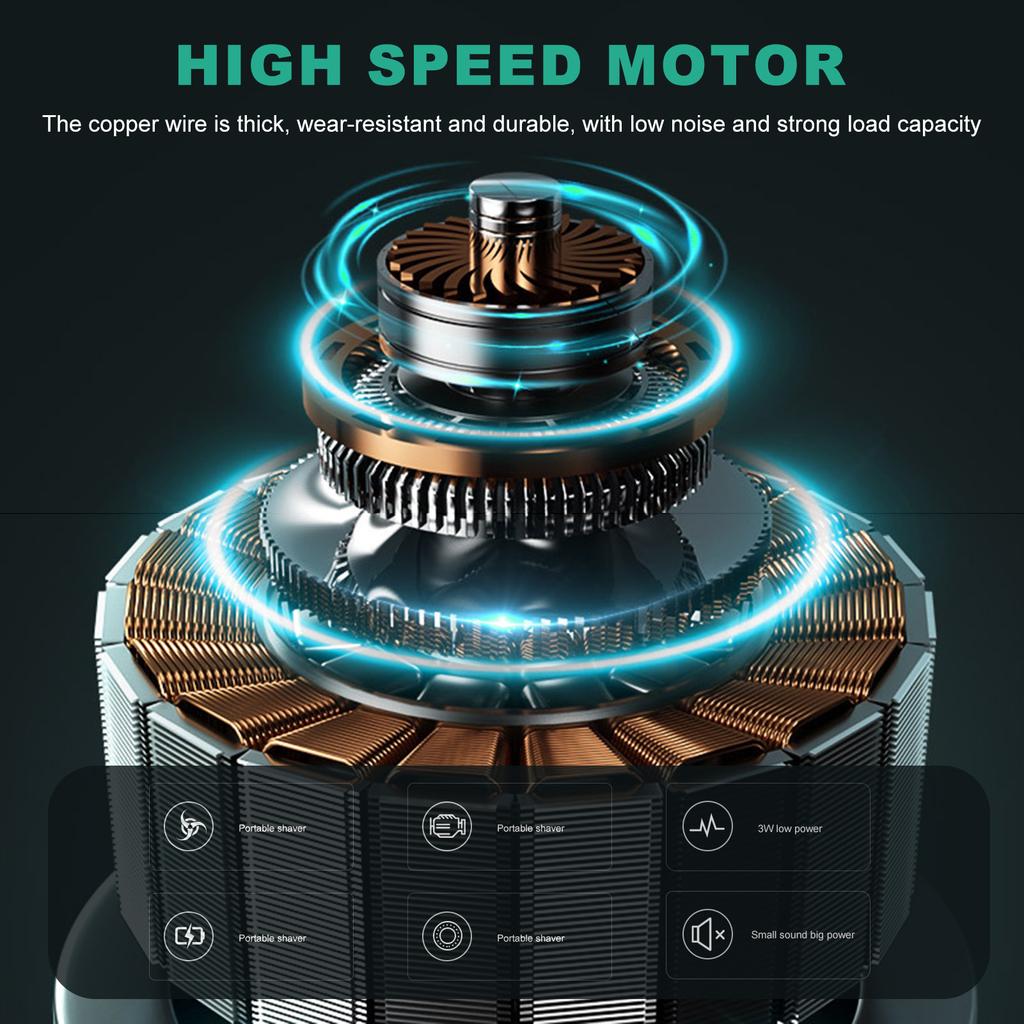 Waterproof Electric Shavers Mini Pocket Size Electric Razor Rechargeable Hair Remover Shaving Tool for Travel Office Business