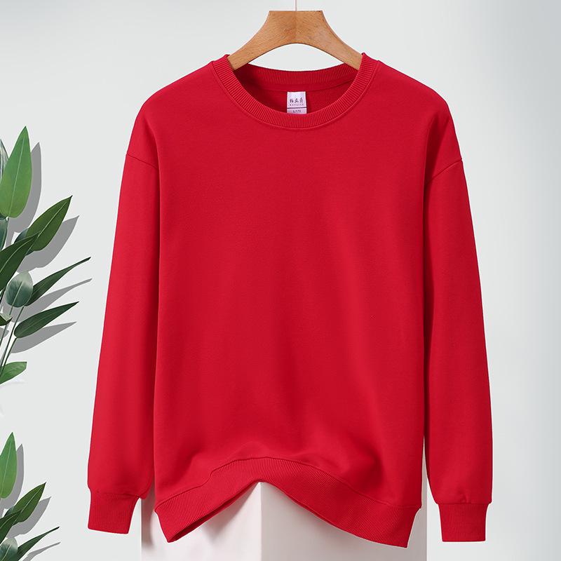 Unisex Pure Cotton Sweatshirt - Long Sleeve, Loose Fit, Round Neck, Ideal for Spring/Autumn
