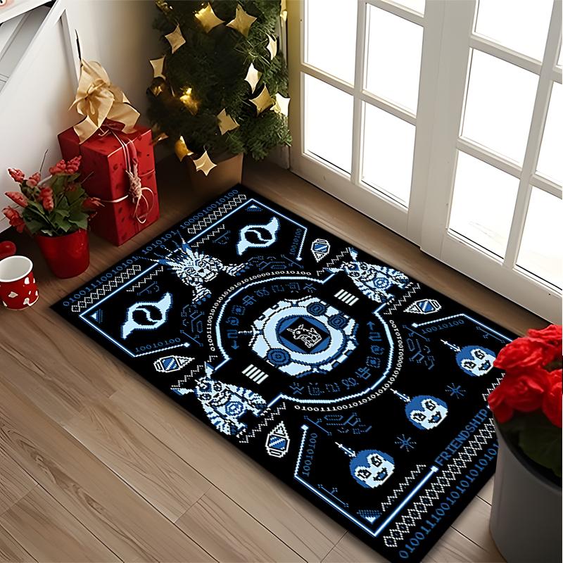 [Mandala Ornament Art Printed Carpet] Non-slip Office Rug, Cozy Area Carprt for Living Room Use, Soft Home Sofa Chair Mat