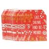100 Pcs/Set Kraft Paper Gift Tags Merry Xmas Hanging Label Cute Print White Tags