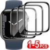 9D zakřivené měkké tvrzené sklo Pro Apple Watch Ultra 3 2 1 Ochranné sklo pro iWatch řady 49mm 45mm 41mm 44mm 40mm 42mm 38mm