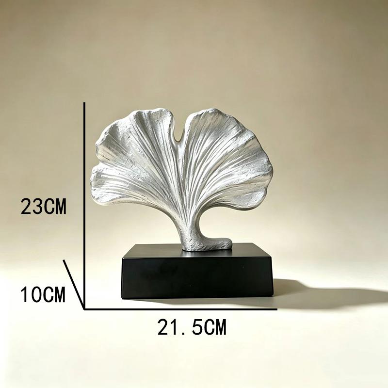 Handmade Pop Art Resin Ginkgo Leaf Ornament Chinese Style Living Room & Hotel Decoration