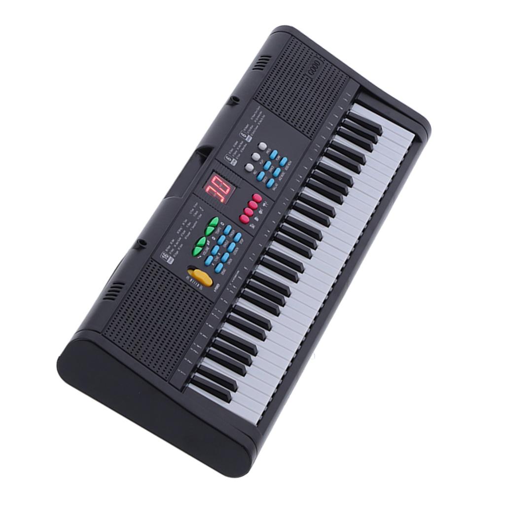 Dětský keyboard piano nástroj 61 kláves Elektrický digitální multifunkční dětský nástroj s mikrofonem MQ6186