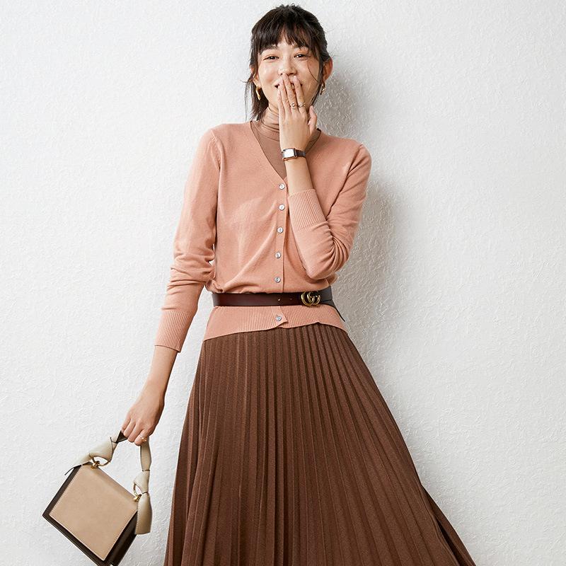 Women Cardigans Single Breasted Solid Knitted Shirt Spring Autumn Cardigan Korean Fashion V-neck Sweaters Knit Outerwear