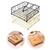 New Metal Napkin Holder Square with Weighted Arm Napkin Box Decorative Holder Rustic Napkin Tray