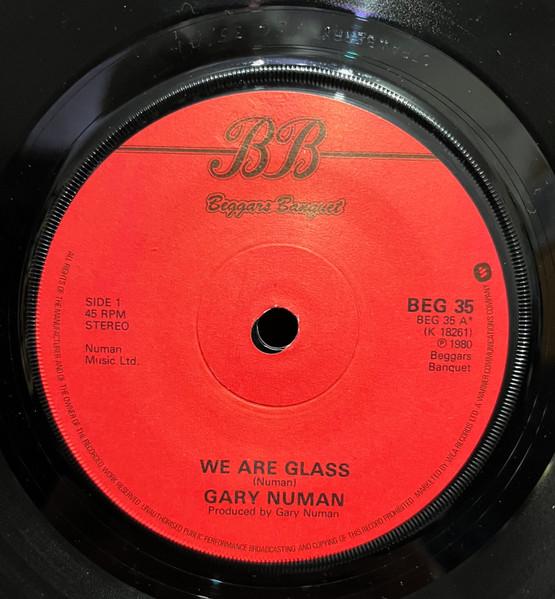 

7inch Record GARY NUMAN We Are Glass BEG35 Beggars Banquet 1980 UK Dance Electronica Used