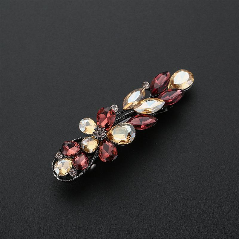 Geometric Rhinestone Crystal Hair Clip - Korean Style Celebrity Trend for Bangs and Straight Hair