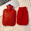 Removable Cover Hot Water Bottle Anti-scalding Hand Warmer Cute Hot Water Bag  Hand Warming