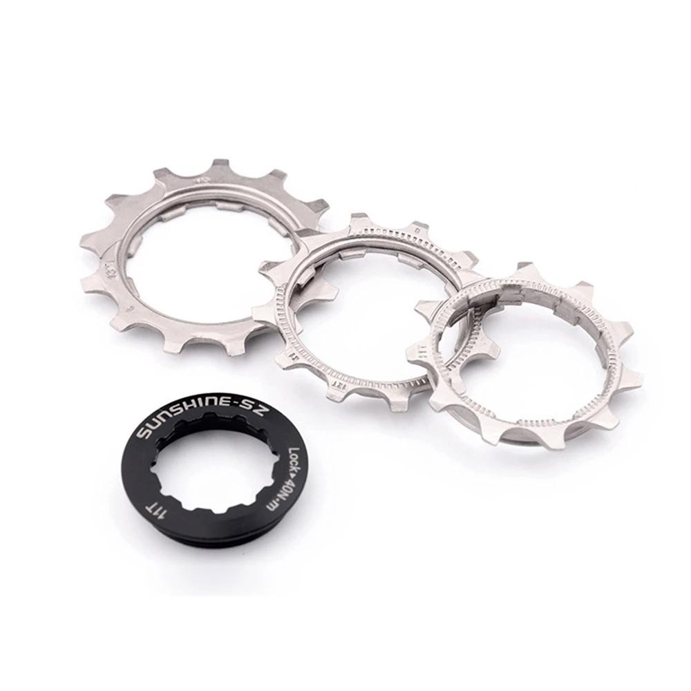 SUNSHINE Cassette Bicycle Ratchet Cog 11 12 13T Sprocket 12 8 9 11 Speed Pinion Bike 10v Cogset Single Speed Freewheel