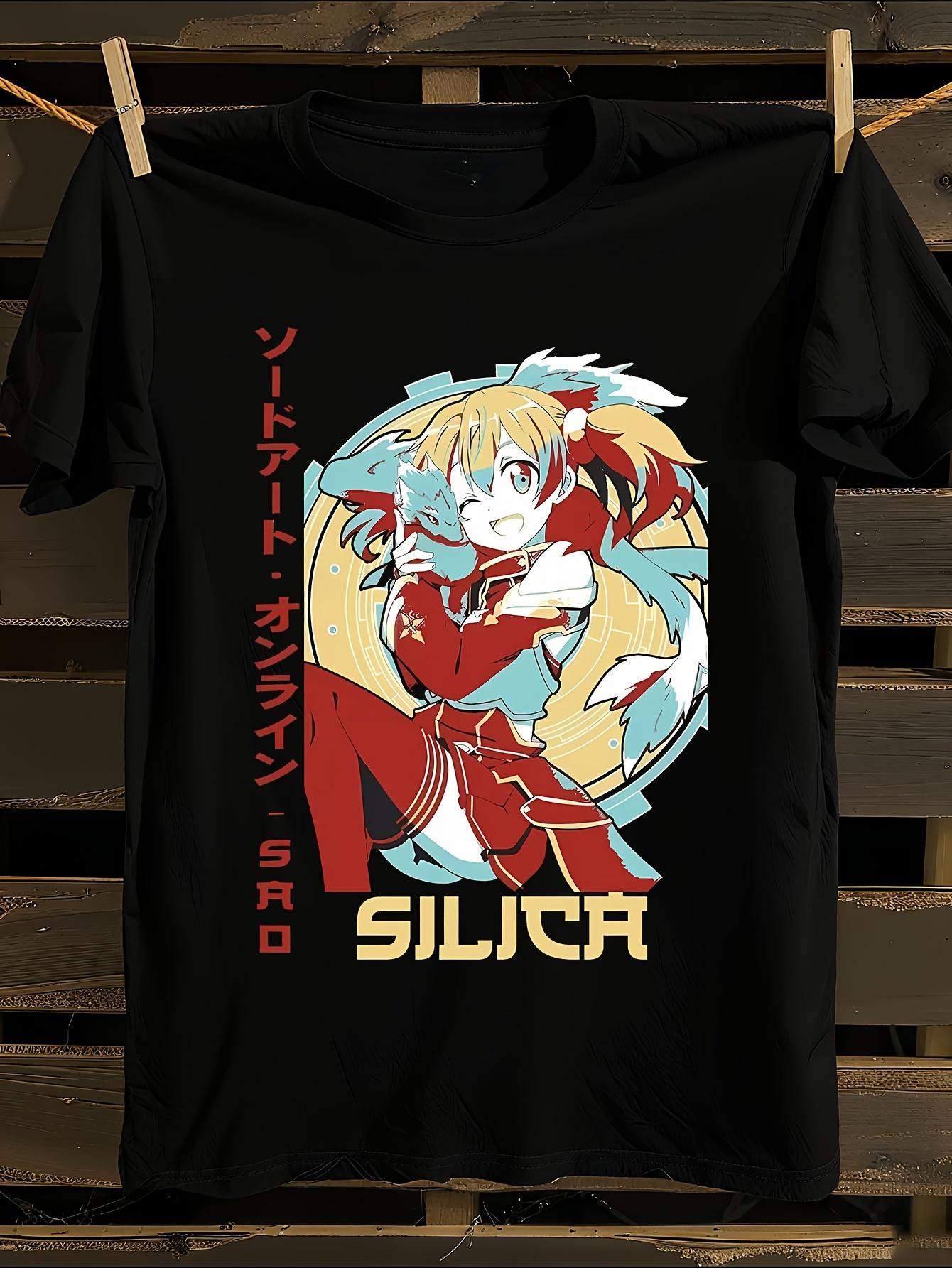 Аниме Sword Art Online Силика Графическая футболка XL