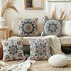 Ethnic Mandala Floral Pillow Covers Pattern Cushion Covers Zippered Single Sided For Sofa Living Room Bedroom Outdoor Home Decor